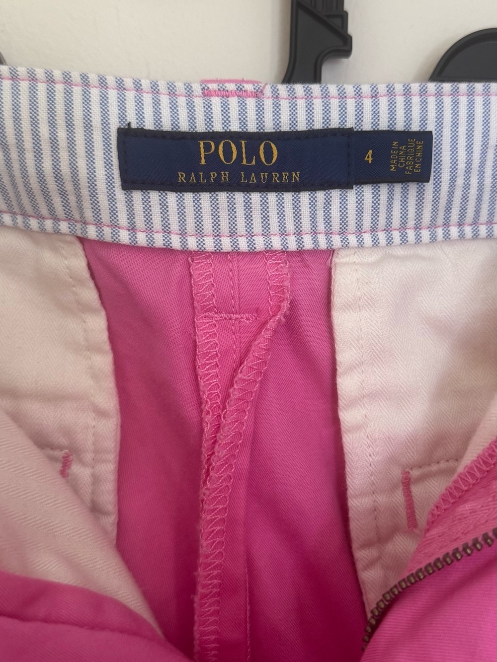 Polo Ralph Lauren Women’s Size 4 Pink Chino Pants 100% Cotton Pony Logo Preppy - Picture 4 of 7
